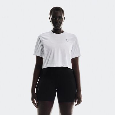 On Camiseta de mujer Train-T Crop . (L) Blanco On Camiseta de mujer Train-T Crop . (L) Blanco