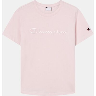 Champion Camiseta de manga corta de mujer SS Tee . (M) Rosa Champion Camiseta de manga corta de mujer SS Tee . (M) Rosa