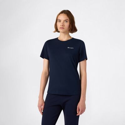 Champion Camiseta de manga corta de mujer SS Tee . (M) Azul Champion Camiseta de manga corta de mujer SS Tee . (M) Azul