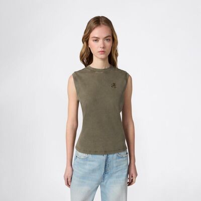 Champion Camiseta sin mangas de mujer Tank . (S) Verde Champion Camiseta sin mangas de mujer Tank . (S) Verde