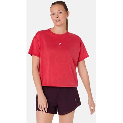 ASICS Camiseta de mujer Nagino Run Ss Top . (M) Rojo ASICS Camiseta de mujer Nagino Run Ss Top . (M) Rojo