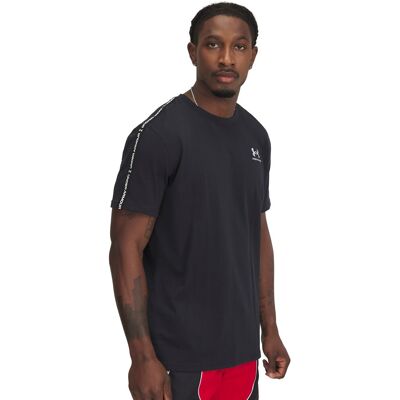 Camiseta Under Armour Heavyweight Taping Black/White - S Camiseta Under Armour Heavyweight Taping Black/White - S