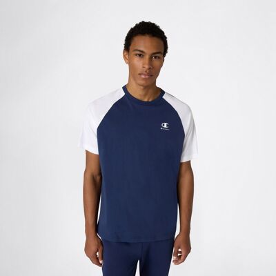 Champion Camiseta de manga corta de hombre SS Tee . (XL) Azul Champion Camiseta de manga corta de hombre SS Tee . (XL) Azul