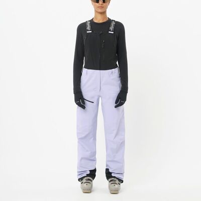 Salomon Pantalón shell para mujer MOON PATROL BIB W . Morado Salomon Pantalón shell para mujer MOON PATROL BIB W . Morado