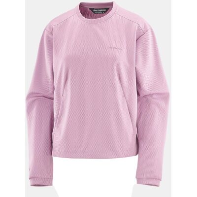 Salomon Sudadera de cuello caja para mujer MOTOMESH CREWNECK W . (L) Morado Salomon Sudadera de cuello caja para mujer MOTOMESH CREWNECK W . (L) Morado