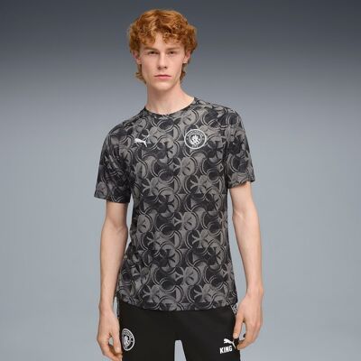 Puma Camiseta de Fútbol de Hombre MCFC Warm Up Jersey . (L) Negro Puma Camiseta de Fútbol de Hombre MCFC Warm Up Jersey . (L) Negro
