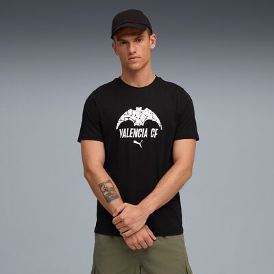 Puma Camiseta de fútbol de Hombre VCF FtblCulture Tee . (M) Negro Puma Camiseta de fútbol de Hombre VCF FtblCulture Tee . (M) Negro