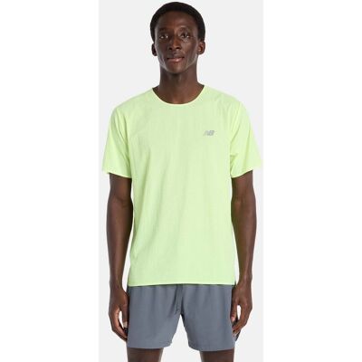 New Balance Camiseta de running de hombre Race Day Ultra Light . (S) Amarillo Flúor New Balance Camiseta de running de hombre Race Day Ultra Light . (S) Amarillo Flúor