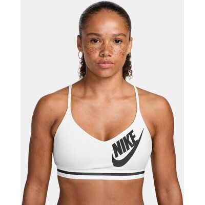 Nike Top de mujer Indy Light Support Logo Bra . Blanco Nike Top de mujer Indy Light Support Logo Bra . Blanco