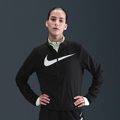 Nike Chaqueta cortavientos de mujer Tempo . (L) Negro Nike Chaqueta cortavientos de mujer Tempo . (L) Negro