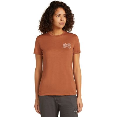 Icebreaker Camiseta Mujer W Mer 150 Tech Lite SS Tee Adventure Rid . Marrón Icebreaker Camiseta Mujer W Mer 150 Tech Lite SS Tee Adventure Rid . Marrón