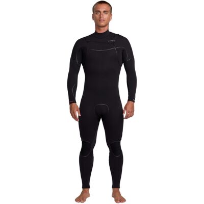 Quiksilver Traje de surf 3-2mm con cremallera en el pecho para hombre Marathon Sessions . (M-L) Negro Quiksilver Traje de surf 3-2mm con cremallera en el pecho para hombre Marathon Sessions . (M-L) Negro