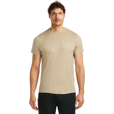 Icebreaker Camiseta Outdoor Hombre 150 Tech Lite . Beige Icebreaker Camiseta Outdoor Hombre 150 Tech Lite . Beige
