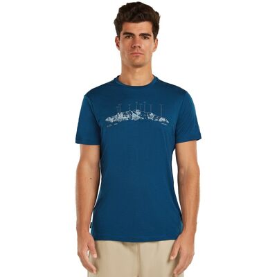 Icebreaker Camiseta Outdoor Hombre 150 Tech Lite . (S) Azul oscuro Icebreaker Camiseta Outdoor Hombre 150 Tech Lite . (S) Azul oscuro