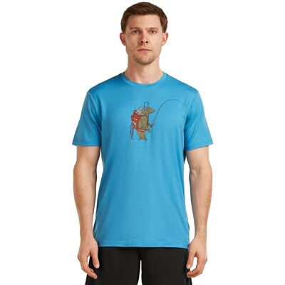 Icebreaker Camiseta Outdoor Hombre 150 Tech Lite . (XL) Azul claro Icebreaker Camiseta Outdoor Hombre 150 Tech Lite . (XL) Azul claro