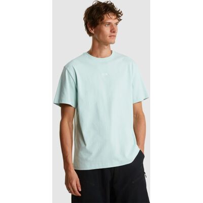 The North Face Camiseta holgada con logotipo central para hombre Essential . (XS) Azul claro The North Face Camiseta holgada con logotipo central para hombre Essential . (XS) Azul claro