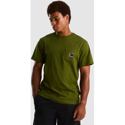 The North Face Camiseta holgada con logotipo para hombre Mountain . (L) Verde The North Face Camiseta holgada con logotipo para hombre Mountain . (L) Verde