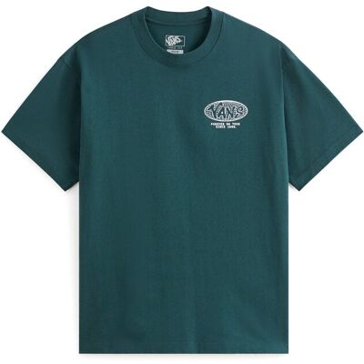 Vans Camiseta de hombre World Tour . (M) Verde oscuro Vans Camiseta de hombre World Tour . (M) Verde oscuro