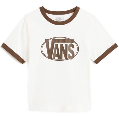 Vans Camiseta de mujer Ringer . (S) Crema Vans Camiseta de mujer Ringer . (S) Crema