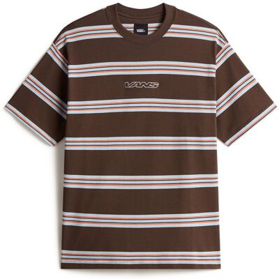 Vans Camiseta de hombre Mesa Stripe . Marrón / Naranja Vans Camiseta de hombre Mesa Stripe . Marrón / Naranja