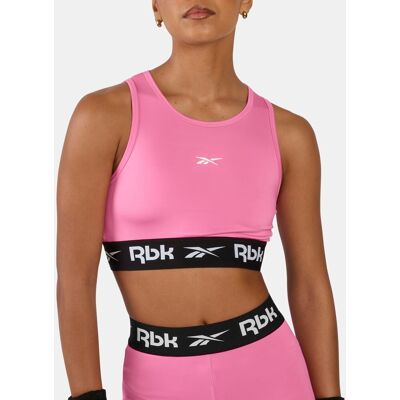 Reebok Sujetador fitness de mujer ID Train Cutout . (M) Rosa Reebok Sujetador fitness de mujer ID Train Cutout . (M) Rosa