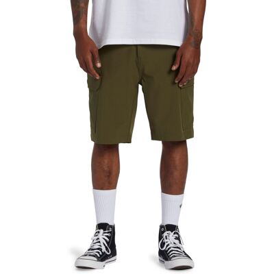 Billabong Pantalón corto de hombre Surftrek Transport 19" . (S-M) Verde Billabong Pantalón corto de hombre Surftrek Transport 19" . (S-M) Verde