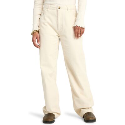 Billabong Pantalón de mujer Midtown Cord . (S) Blanco Billabong Pantalón de mujer Midtown Cord . (S) Blanco