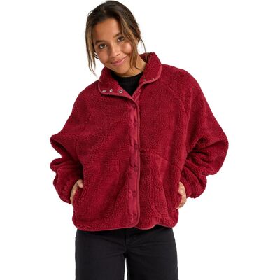 Billabong Forro polar de mujer Travel The World . (XS) Rojo Billabong Forro polar de mujer Travel The World . (XS) Rojo