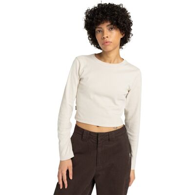Element Camiseta de mujer Icon Crop W . (L) Beige Element Camiseta de mujer Icon Crop W . (L) Beige