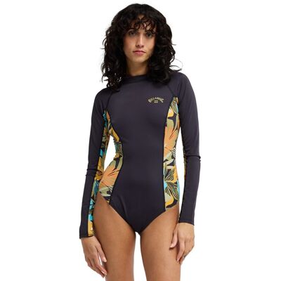 Billabong Bañador entero de manga larga de mujer Tropic Bodysuit . (M) Azul Billabong Bañador entero de manga larga de mujer Tropic Bodysuit . (M) Azul