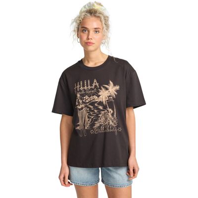 Billabong Camiseta de mujer Vacay Wonder . (M) Negro Billabong Camiseta de mujer Vacay Wonder . (M) Negro