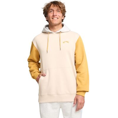 Billabong Sudadera de hombre Arch Block Po . (M) Blanco / Amarillo Billabong Sudadera de hombre Arch Block Po . (M) Blanco / Amarillo