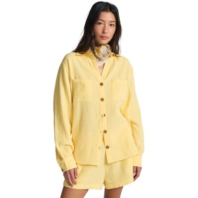 Billabong Pantalón corto de mujer In The Waves . (XL) Amarillo Billabong Pantalón corto de mujer In The Waves . (XL) Amarillo