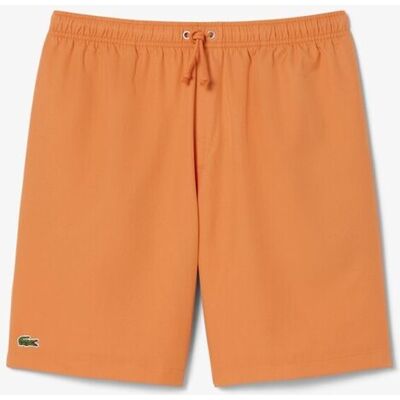 Lacoste Pantalón de hombre corto de tenis de tafetán de rombos ligero. (44) Naranja Lacoste Pantalón de hombre corto de tenis de tafetán de rombos ligero. (44) Naranja