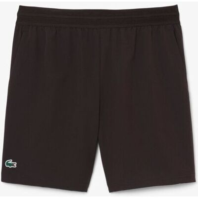 Lacoste Pantalón de hombre corto de tenis elástico Ultra-Dry. (48) Marrón Lacoste Pantalón de hombre corto de tenis elástico Ultra-Dry. (48) Marrón