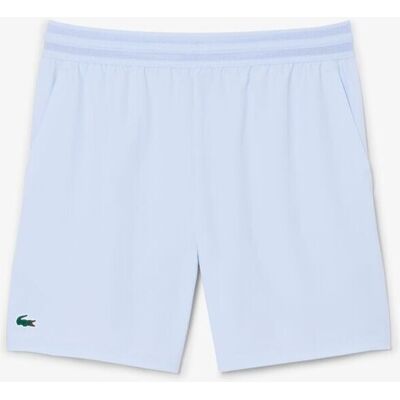 Lacoste Pantalón de hombre corto de tenis elástico Ultra-Dry. (46) Azul claro Lacoste Pantalón de hombre corto de tenis elástico Ultra-Dry. (46) Azul claro