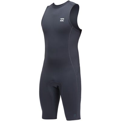 Billabong Traje de surf sin mangas de hombre 2-2mm Absolute Short John . (XS-S) Verde Billabong Traje de surf sin mangas de hombre 2-2mm Absolute Short John . (XS-S) Verde