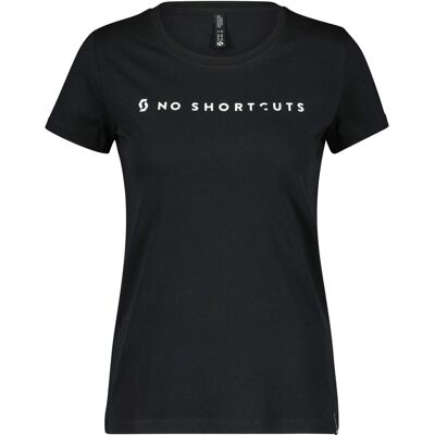 Scott Camiseta de mujer WS NO SHORTCUTS SS . Negro Scott Camiseta de mujer WS NO SHORTCUTS SS . Negro