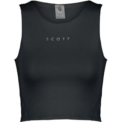 Scott Top de running de mujer CROP ENDURANCE . (L) Negro Scott Top de running de mujer CROP ENDURANCE . (L) Negro
