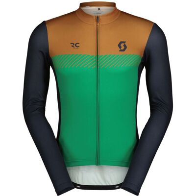 Scott Maillot de ciclismo de hombre RC TEAM LS . Azul / Verde Scott Maillot de ciclismo de hombre RC TEAM LS . Azul / Verde