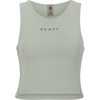 Scott Top de running de mujer CROP ENDURANCE . (S) Gris claro Scott Top de running de mujer CROP ENDURANCE . (S) Gris claro