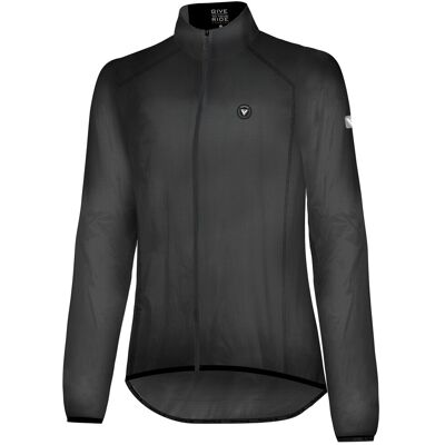 Tsunami Chaqueta cortavientos de ciclismo de mujer Giau . (L) Negro Tsunami Chaqueta cortavientos de ciclismo de mujer Giau . (L) Negro