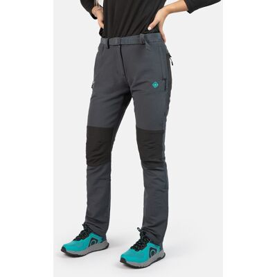 Izas Pantalón de montaña de mujer Vinson W . (XXL) Gris/Negro Izas Pantalón de montaña de mujer Vinson W . (XXL) Gris/Negro