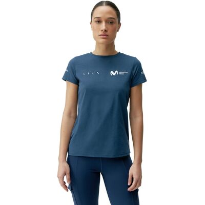 Born Camiseta de mujer Movistar Living Yoga. (XL) Azul marino Born Camiseta de mujer Movistar Living Yoga. (XL) Azul marino