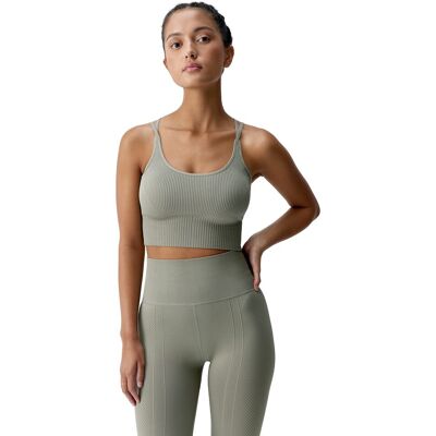 Born Top deportivo de mujer Devika Living Yoga. (M) Verde militar Born Top deportivo de mujer Devika Living Yoga. (M) Verde militar