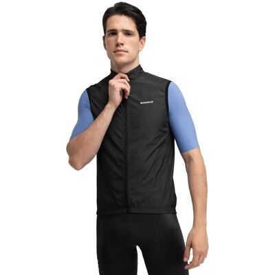 Siroko Chaleco cortavientos ciclismo hombre V1 . (XS) Negro Siroko Chaleco cortavientos ciclismo hombre V1 . (XS) Negro