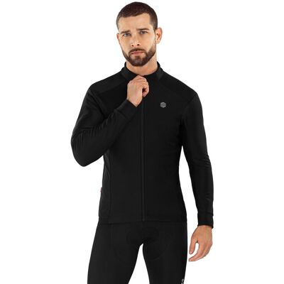 Siroko Chaqueta softshell ciclismo de hombre J1 . (XL) Negro brillante Siroko Chaqueta softshell ciclismo de hombre J1 . (XL) Negro brillante