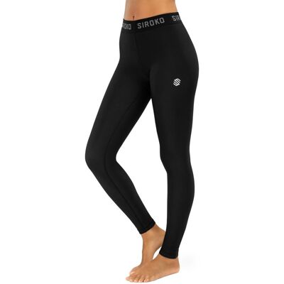 Siroko Leggings térmicos de mujer . (XS) Negro Siroko Leggings térmicos de mujer . (XS) Negro