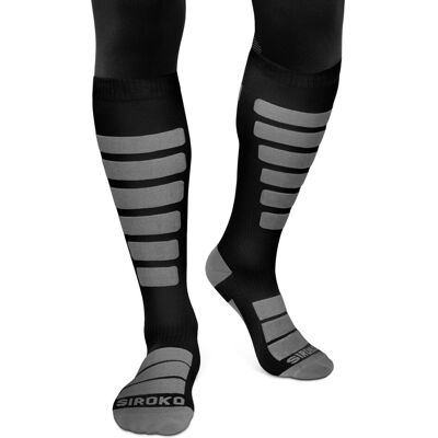 Siroko Calcetines para para snow y esquí AORAKI Black . (XL-XXL) Negro Siroko Calcetines para para snow y esquí AORAKI Black . (XL-XXL) Negro