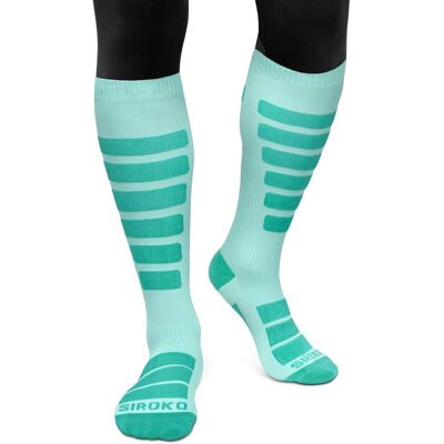Siroko Calcetines para para snow y esquí AORAKI Turquoise . (XL-XXL) Azul Siroko Calcetines para para snow y esquí AORAKI Turquoise . (XL-XXL) Azul